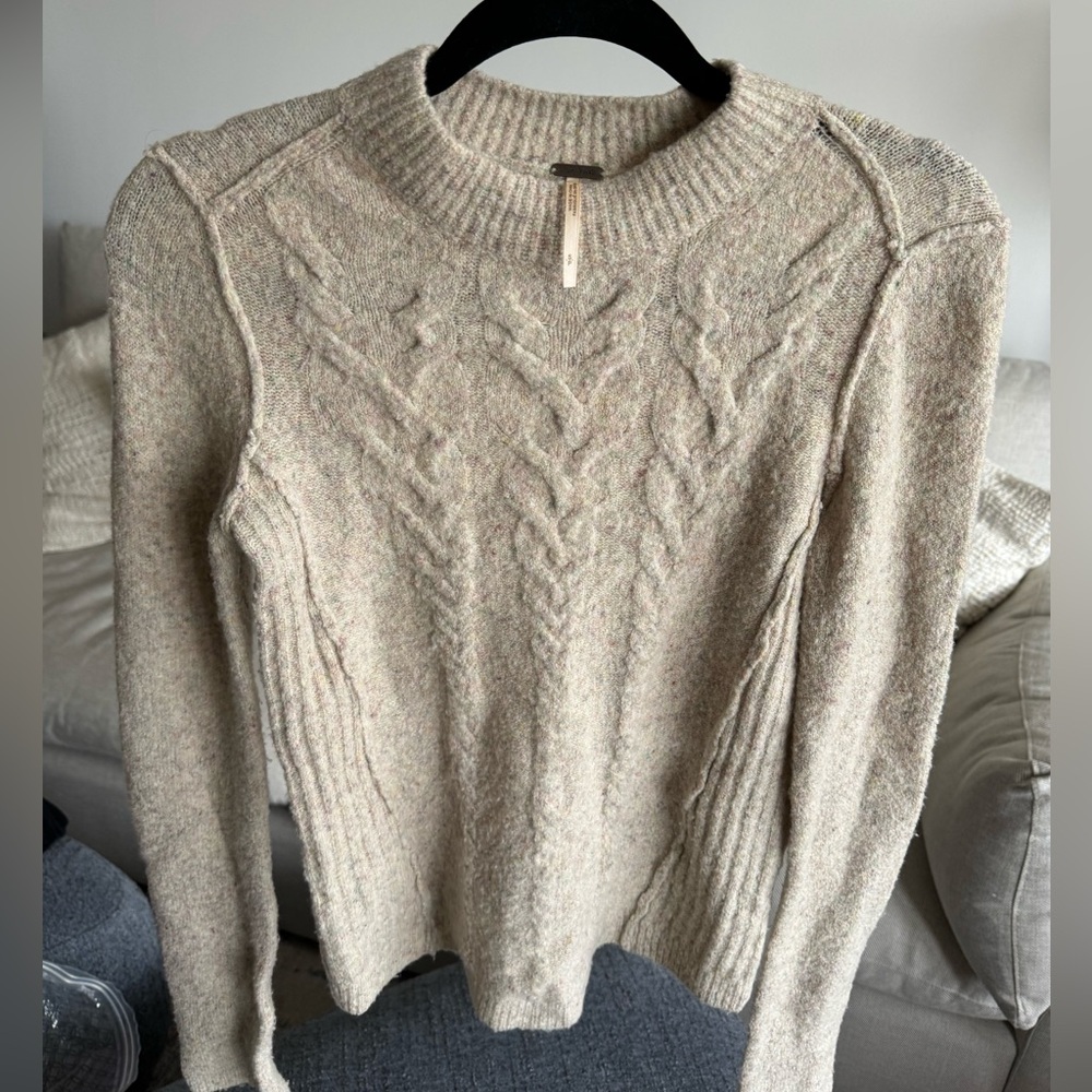 FREE PEOPLE Beige Sweater